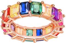 Miglior anelli a fascia con pietre colorate