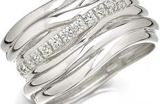 Miglior anelli a fascia larga con brillanti