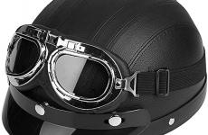 Miglior casco in pelle con occhiali